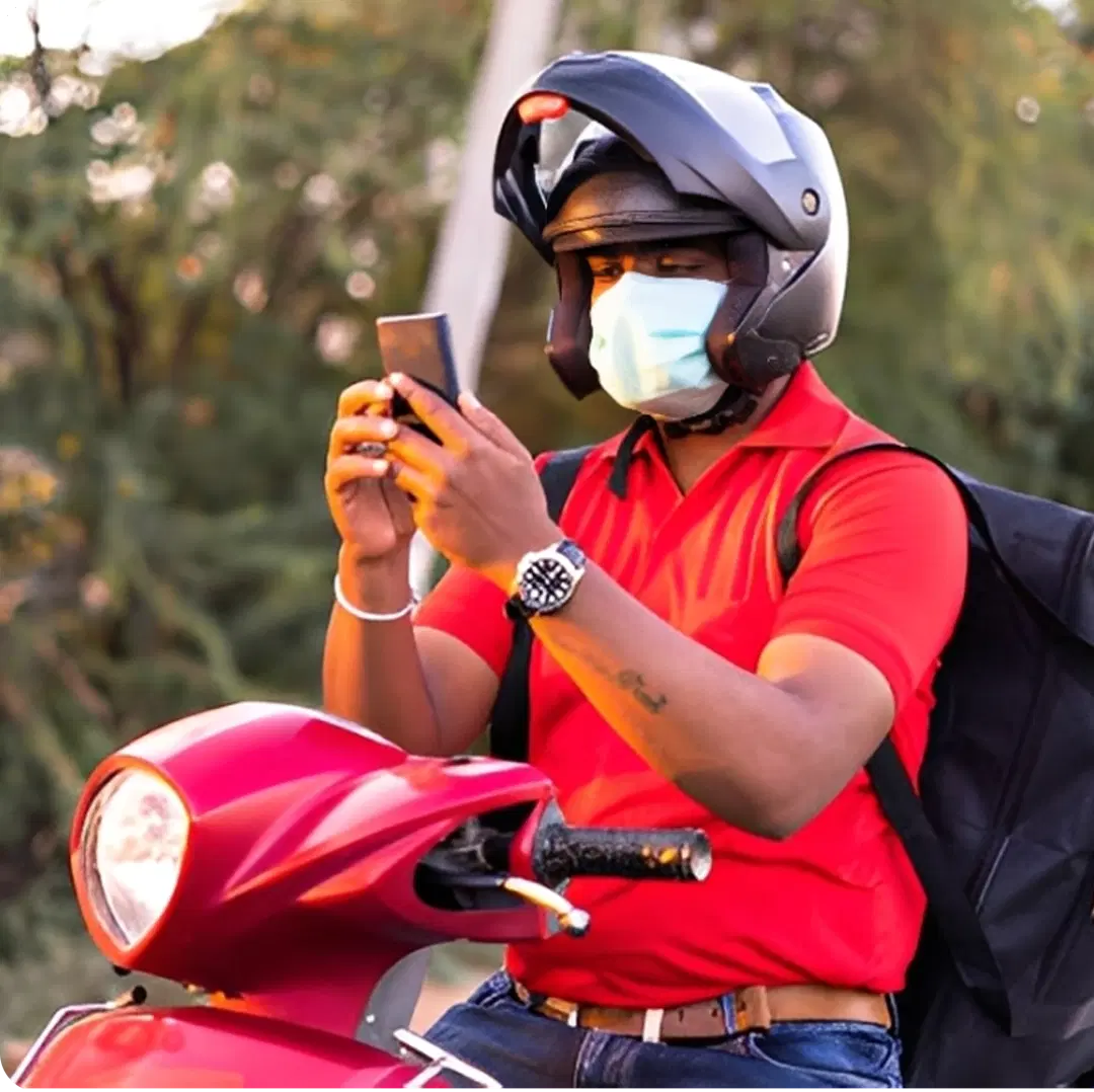 Person using mobile phone